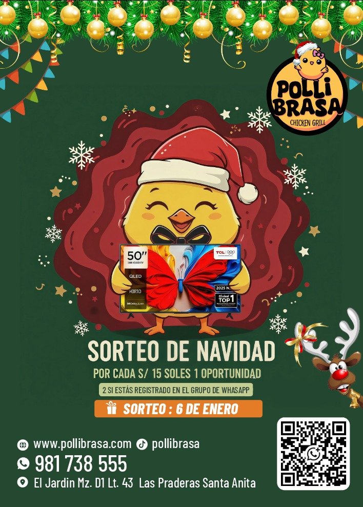 PolliBrasa · Sorteo de Navidad
